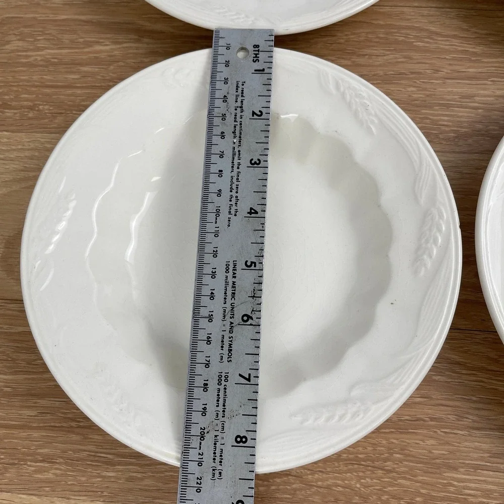 Royal Staffordshire Ironstone Wilkinson Ltd England Wheat Soup Bowls Set of 4